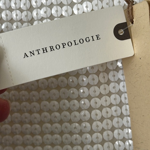 Anthropologie Let Me Be Sequin Mini Dress Women’s Size XL. White, NWT - Picture 10 of 14